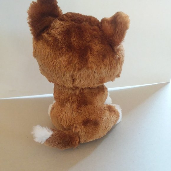 Plush Valentine Puppy Dog w/Sparkling Red Heart Stuffed Animal Toy 6.5" - Picture 4 of 8